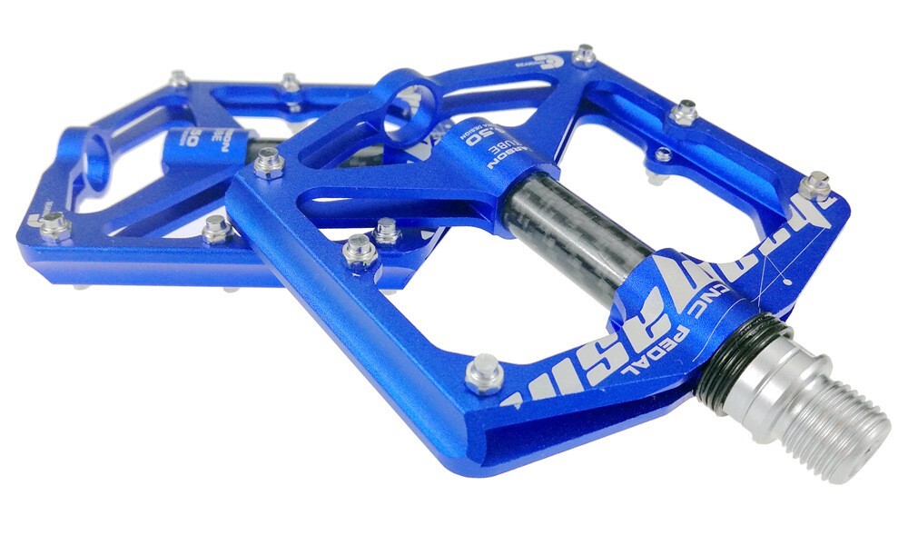 USA MTB Mountain Bike Pedals Aluminum Carbon Bicycle Flat Pedals 3 Bearings
