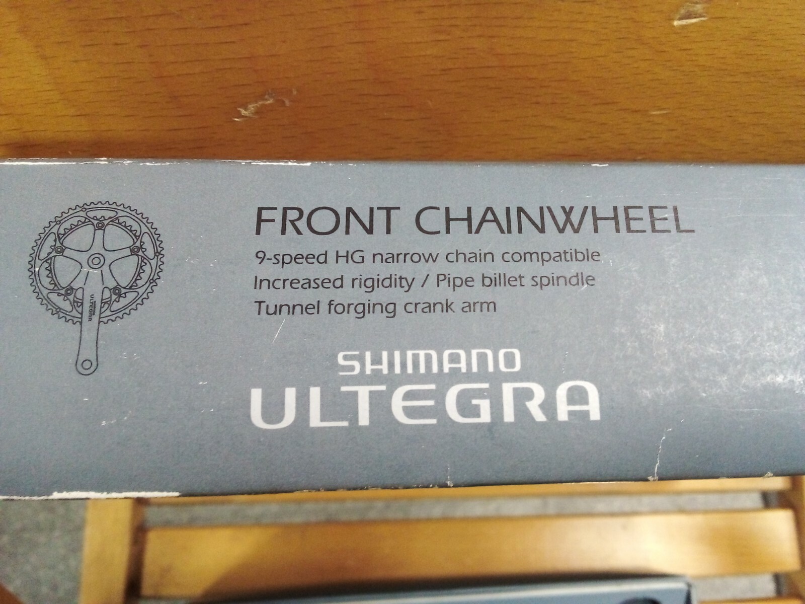 Shimano Ultegra model FC6503 front chainwheel set.