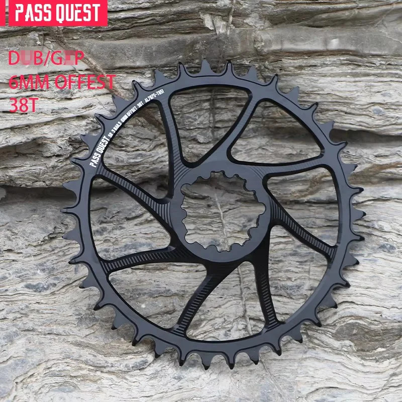 6mm Offset Bicycle Chainring 38/40/42/44/46T Gravel Road Bike Sprocket