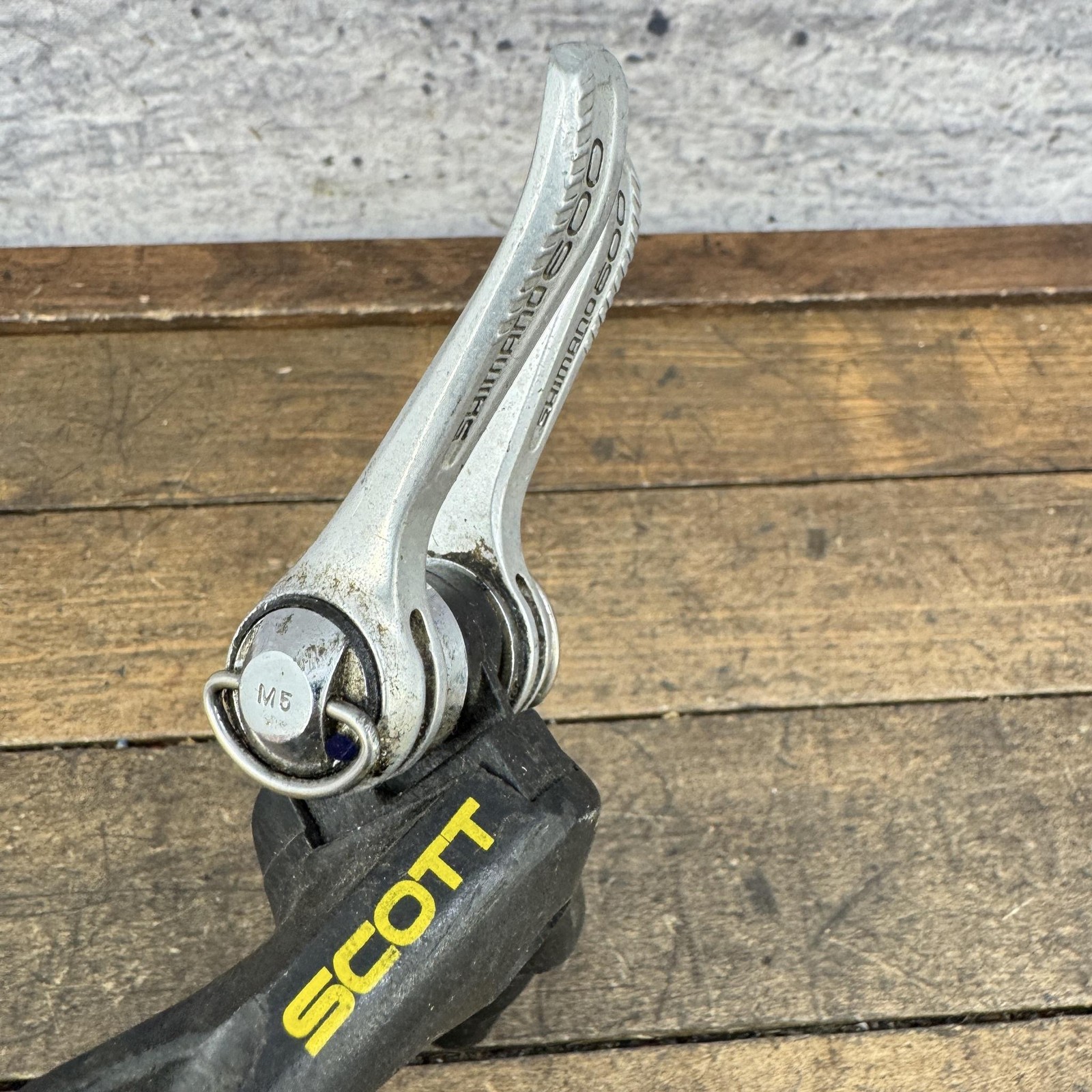 Vintage Scott Aero Bar End Brace Mount Part Shimano 600 Shifter Friction TT Tri