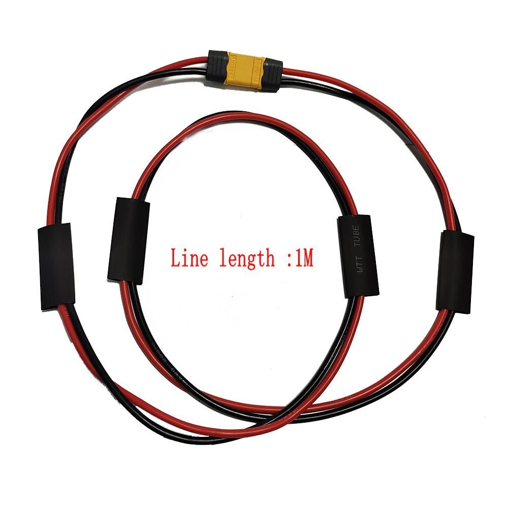 Power Cable XT60 Male Female Plug Extend Cable for Ebike Battery 14AWG 1M/ 2M