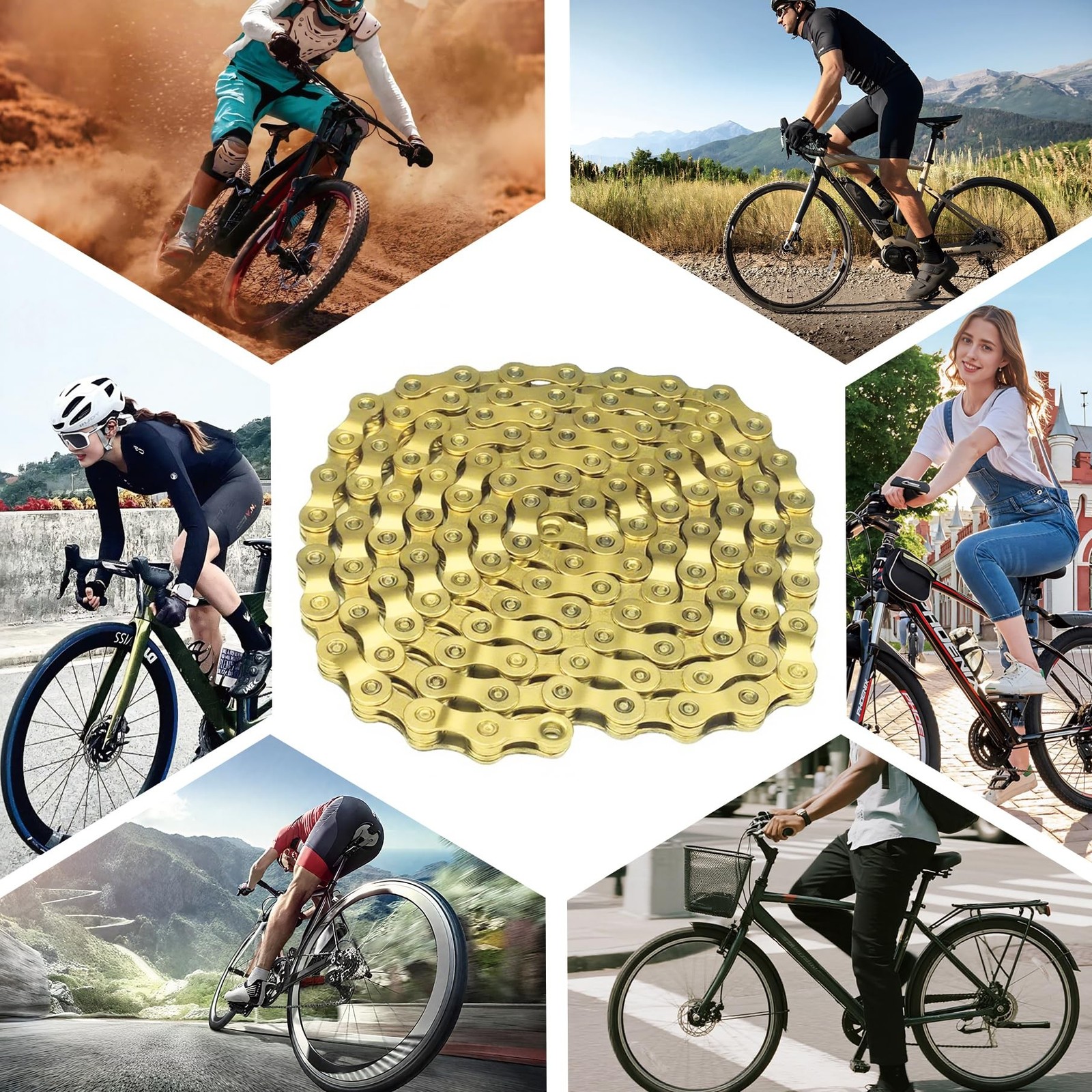 6/7/8/9/10/11/12 Speed Bike Chain – High-Strength, Durable & Smooth-Shifti