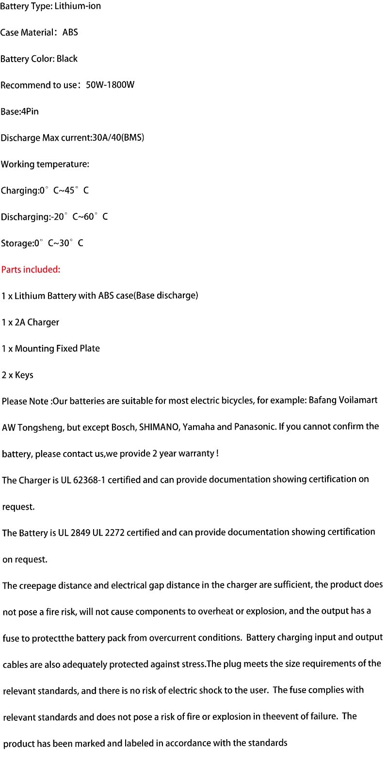 36V 48V Lithium Hailong Ebike Battery 30A/40A BMS for 200W-1800W Electric Bike