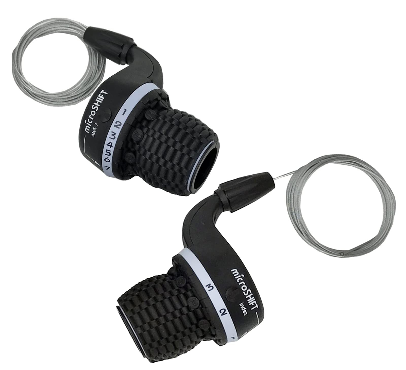 3X7 Speed Compatible for Shimano Bicycle Twist Grip Shift Gear Shifters…,Black