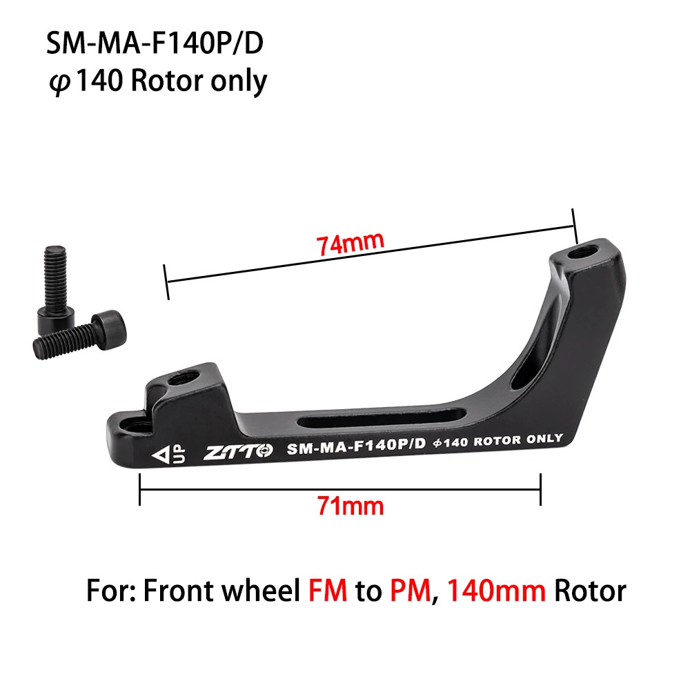 Gravel Road Bike Brake Adapter Flat Mount 34Mm 71Mm to Post Mount 74Mm 140Mm 160