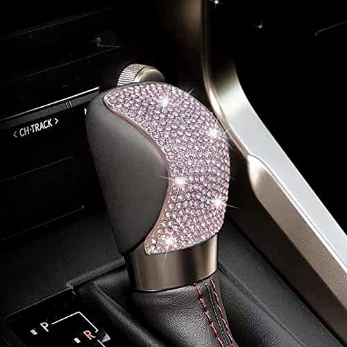 Bling Shift Gear Lever Accessories Fit for Lexus 16-18 ES350 15-22 NX300 Pink