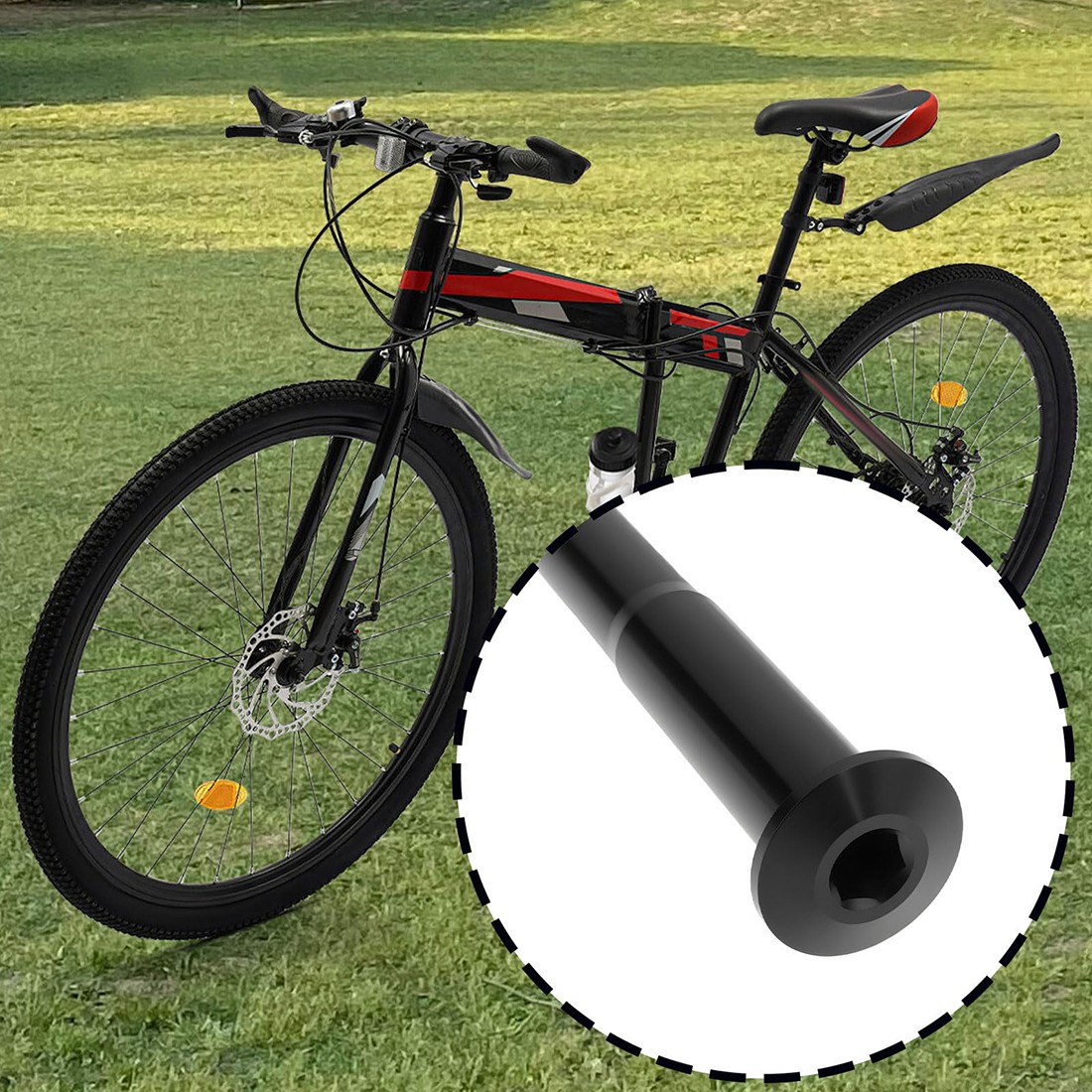 100mm-192mm Bicycle MTB Rear Thru Axle Lever Hubs Shaft Skewers Front Rear Axle