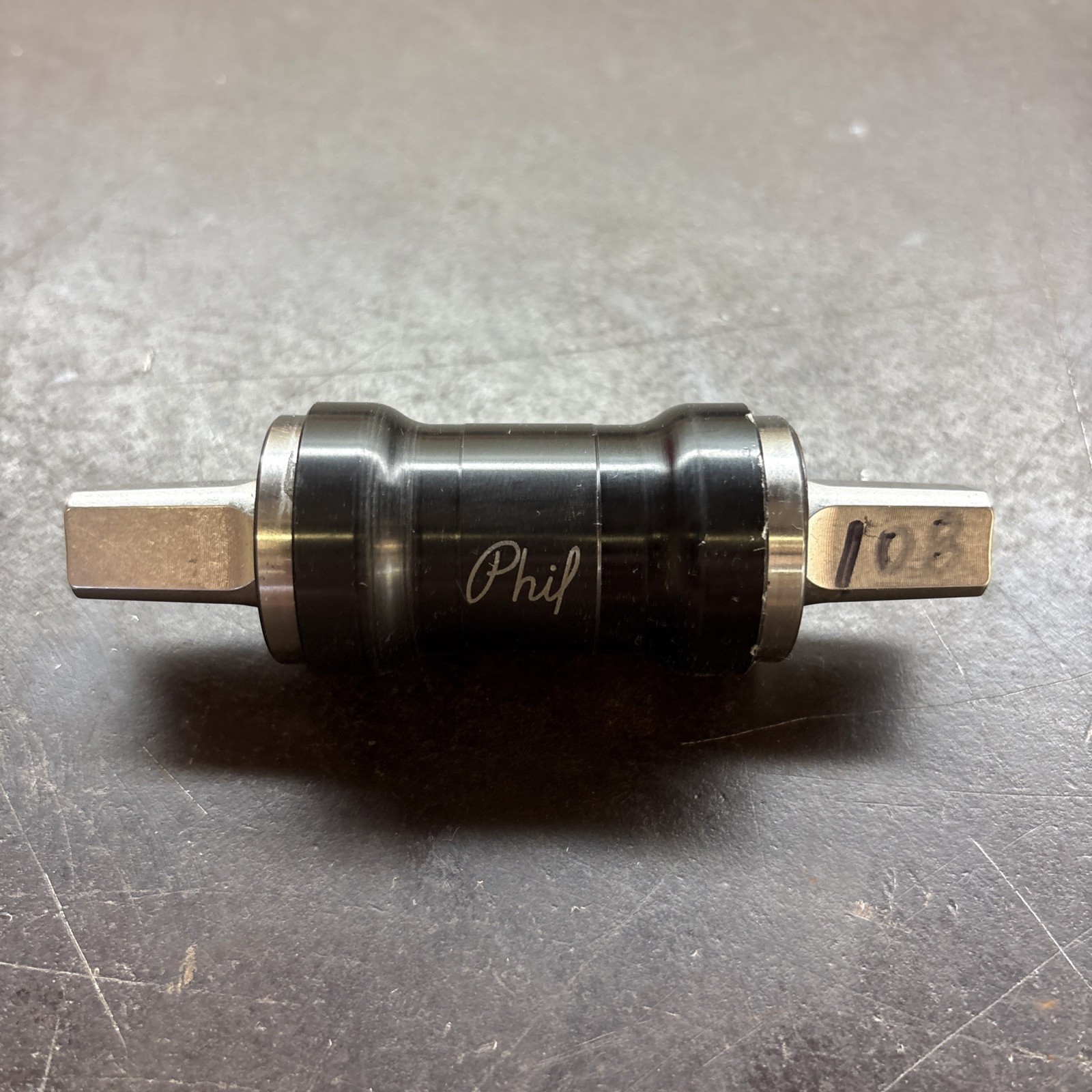 Phil Wood 108 ISO Bottom Bracket square Taper Excellent Condition