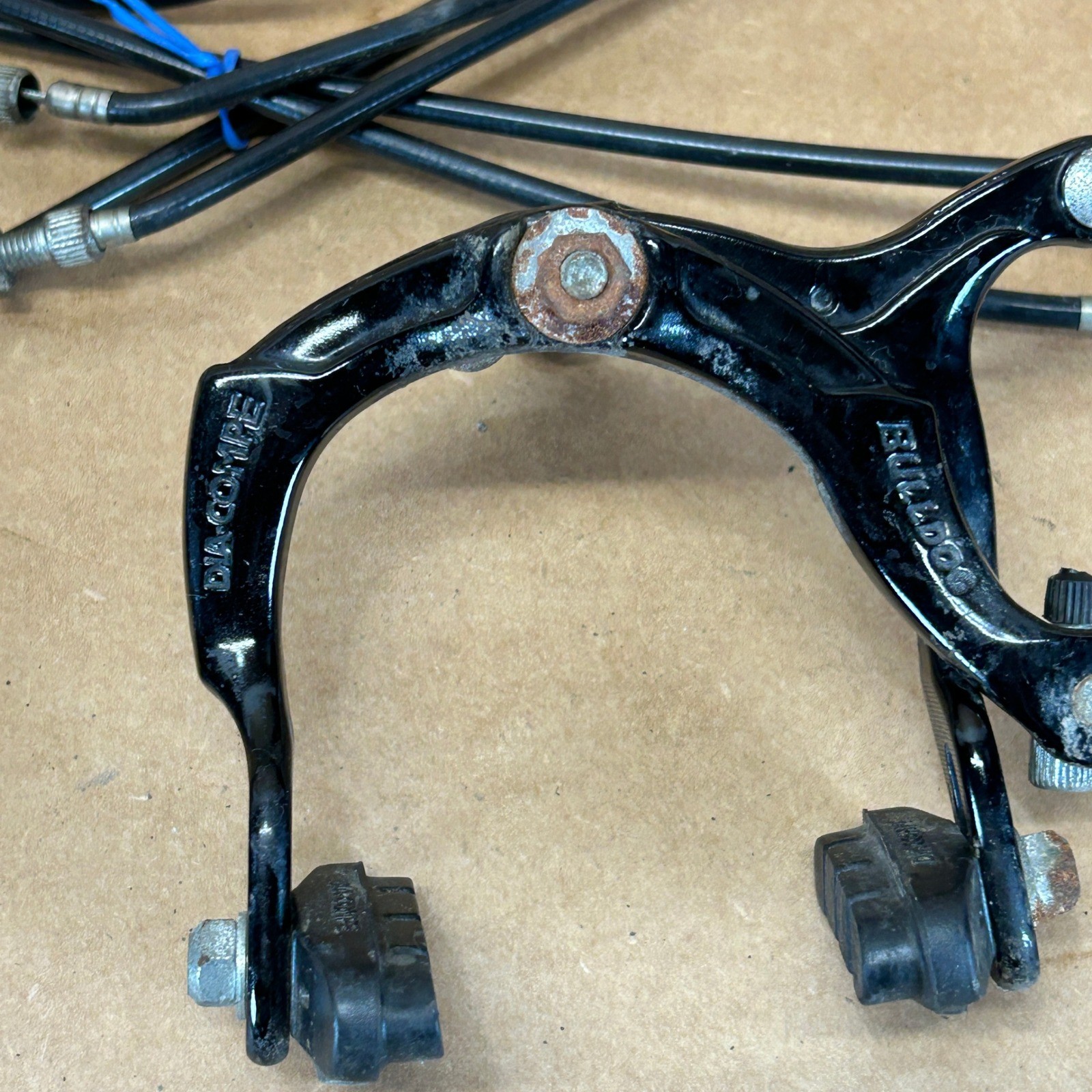 Old School Dia-Compe Bulldog BMX Brake Set Calipers Levers Odyssey Gyro G3 Cable