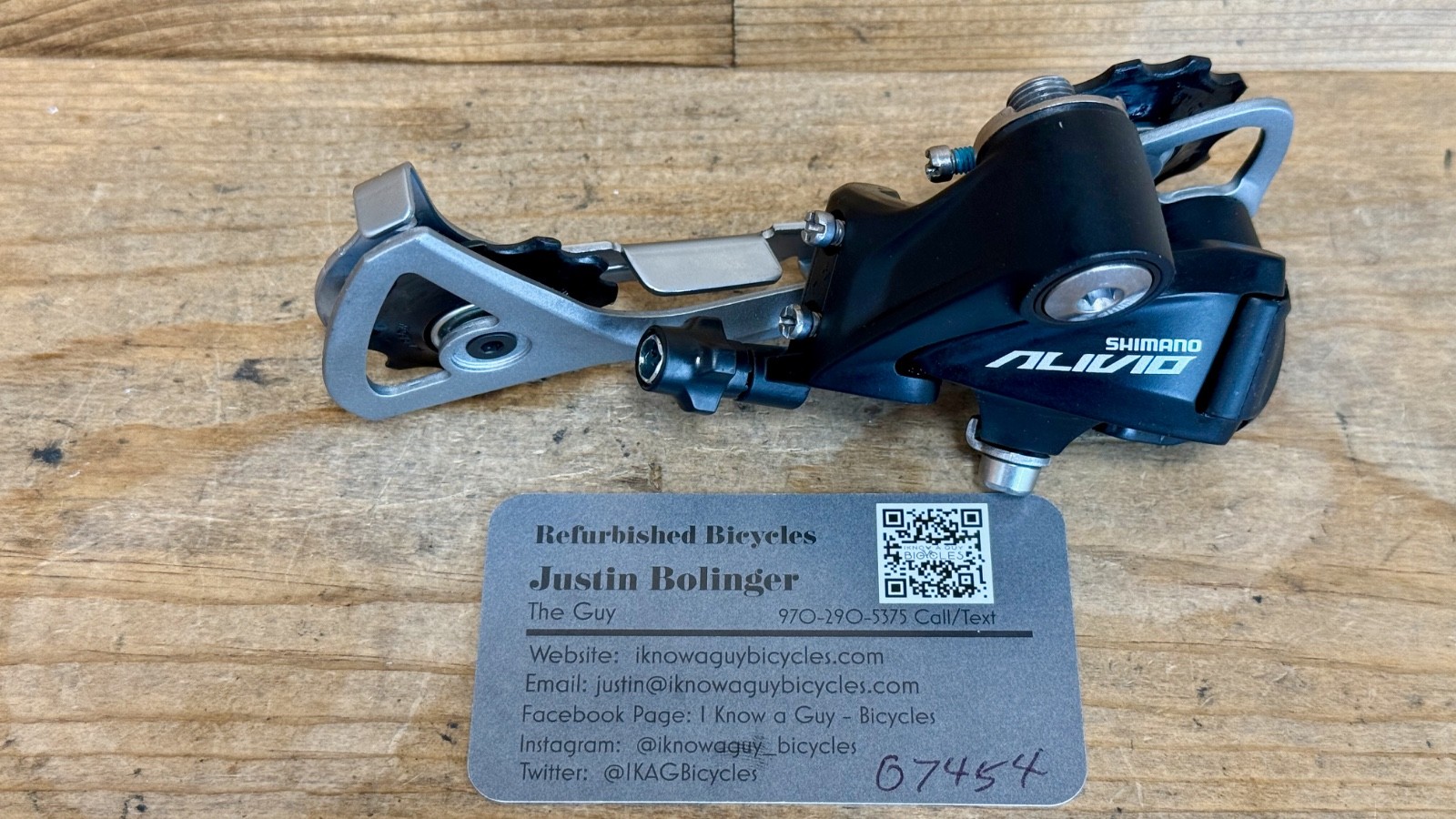 Shimano ALIVIO RD-T4000 9 Speed Rear Derailleur Long Cage Black