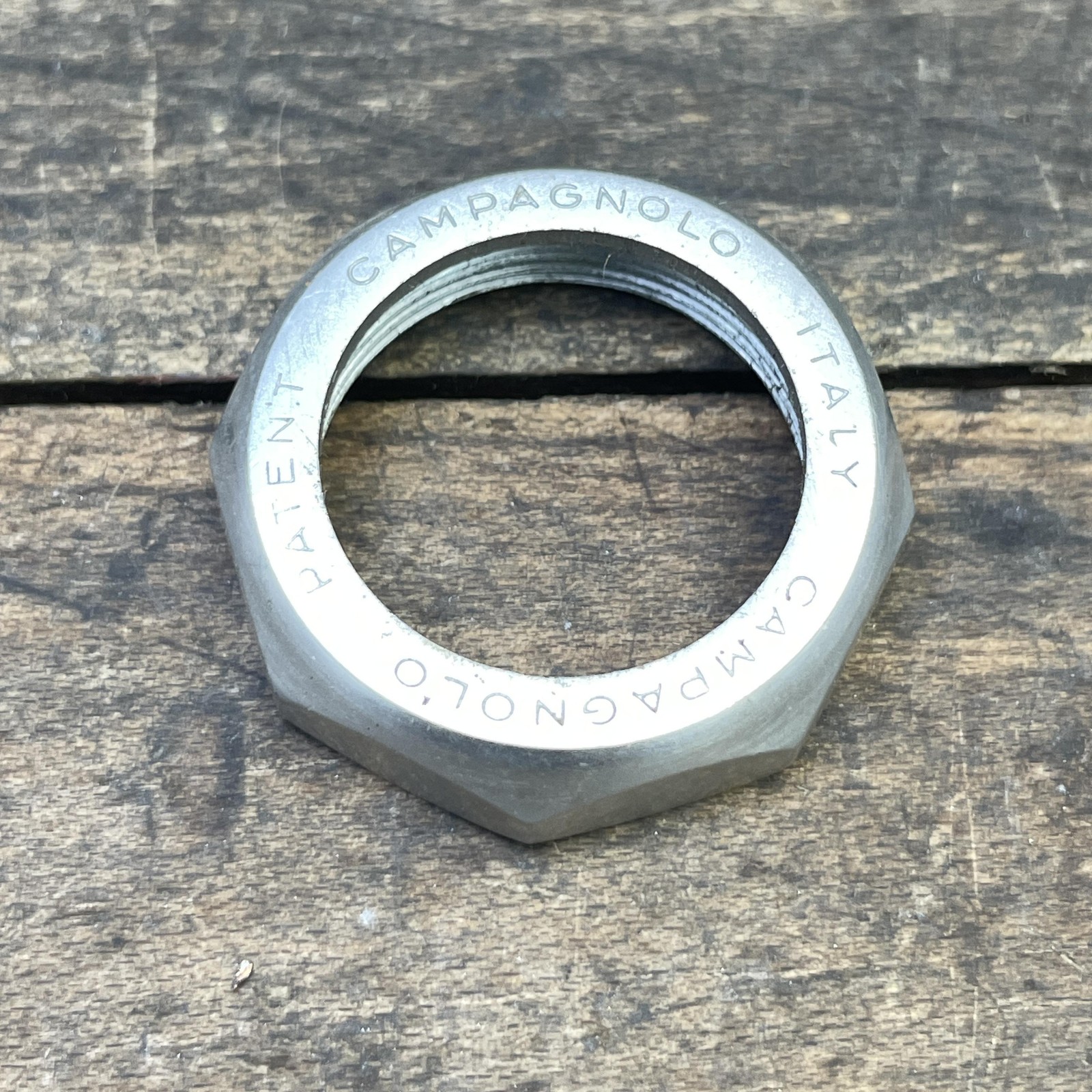 Vintage Campagnolo Super Record Headset Top Nut Alloy 1x24TPI England Italy