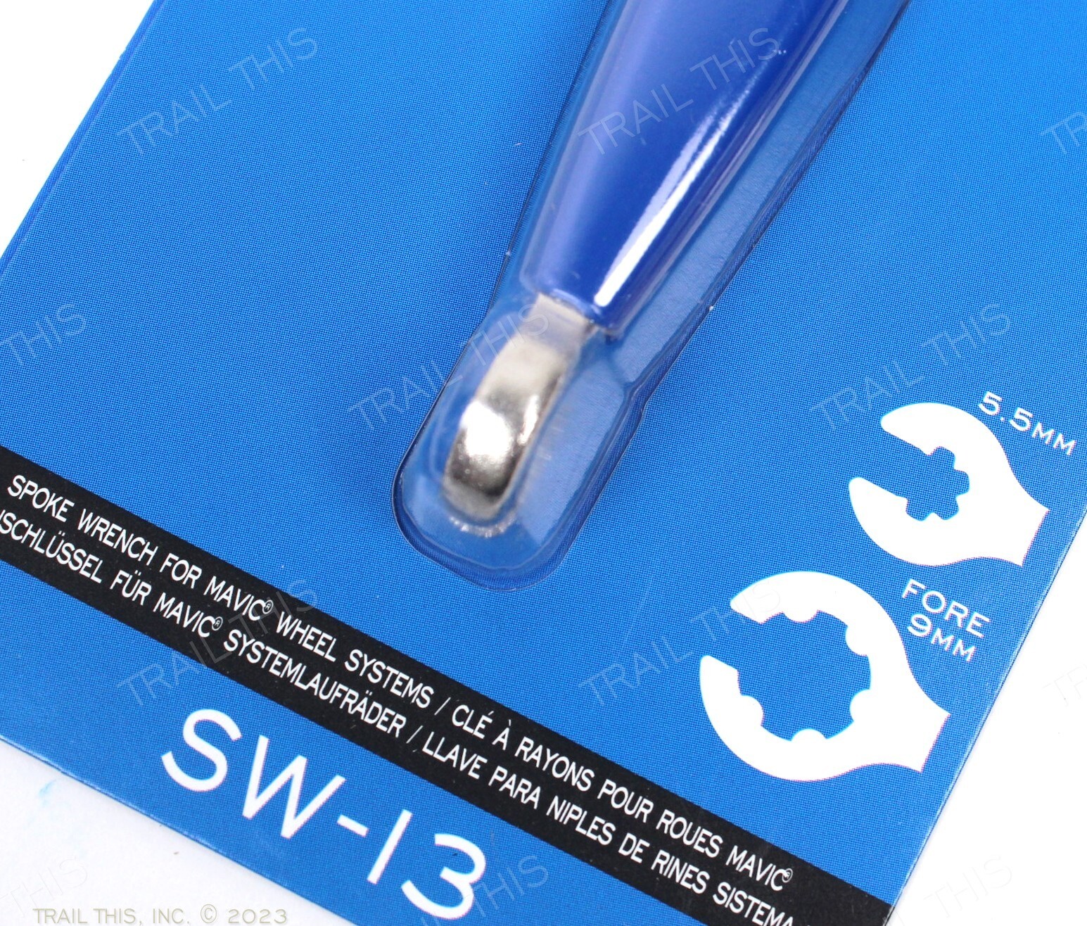 Park Tool SW-13 Bike Wheel Spoke Wrench for Mavic 6-Spline Nipples 5.5mm & 9.6mm