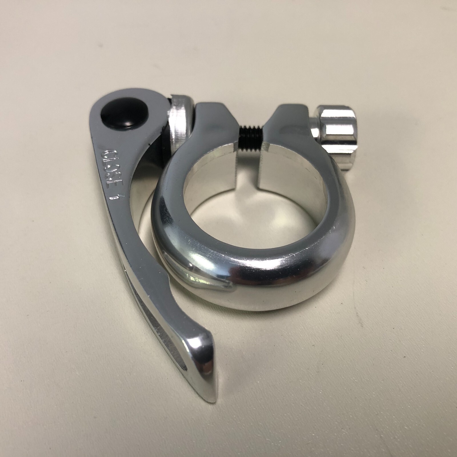 New Kalloy Alloy Bicycle Seat Post Clamp With Quick Release Silver