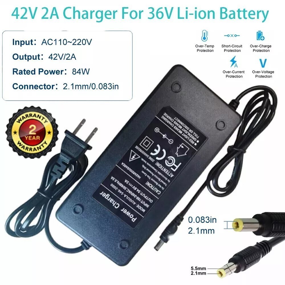 42V2A Smart Battery Char ger f o 36V Lithium Battery Ele ctric Bi cycle Ch arger