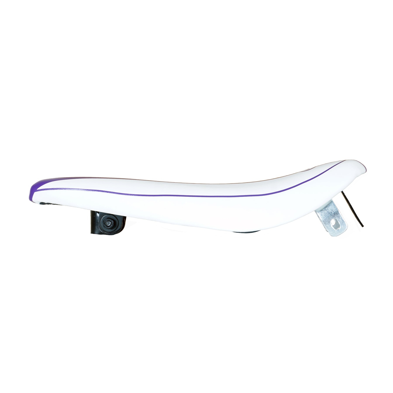 Tracer Banana Seat Whhite w/Purple Center for 20″ Lowrider Cruiser Bikes
