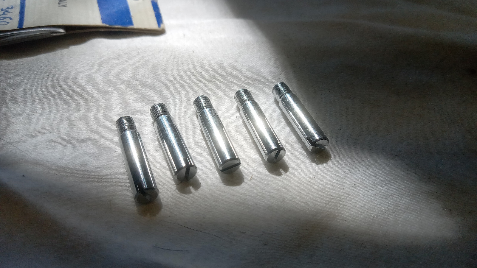5 NOS Campagnolo 3450 rear derailleur pivot stop pins M4x1.00 thread