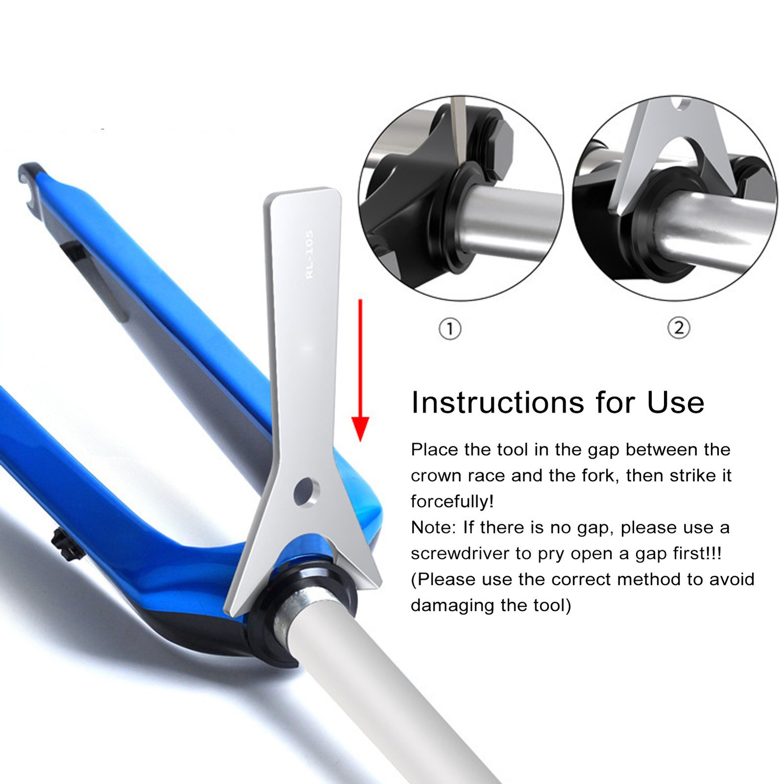 Bike Headset Crown Race Remover Tool Mountain Road Bicycle Fork Headset Removal
