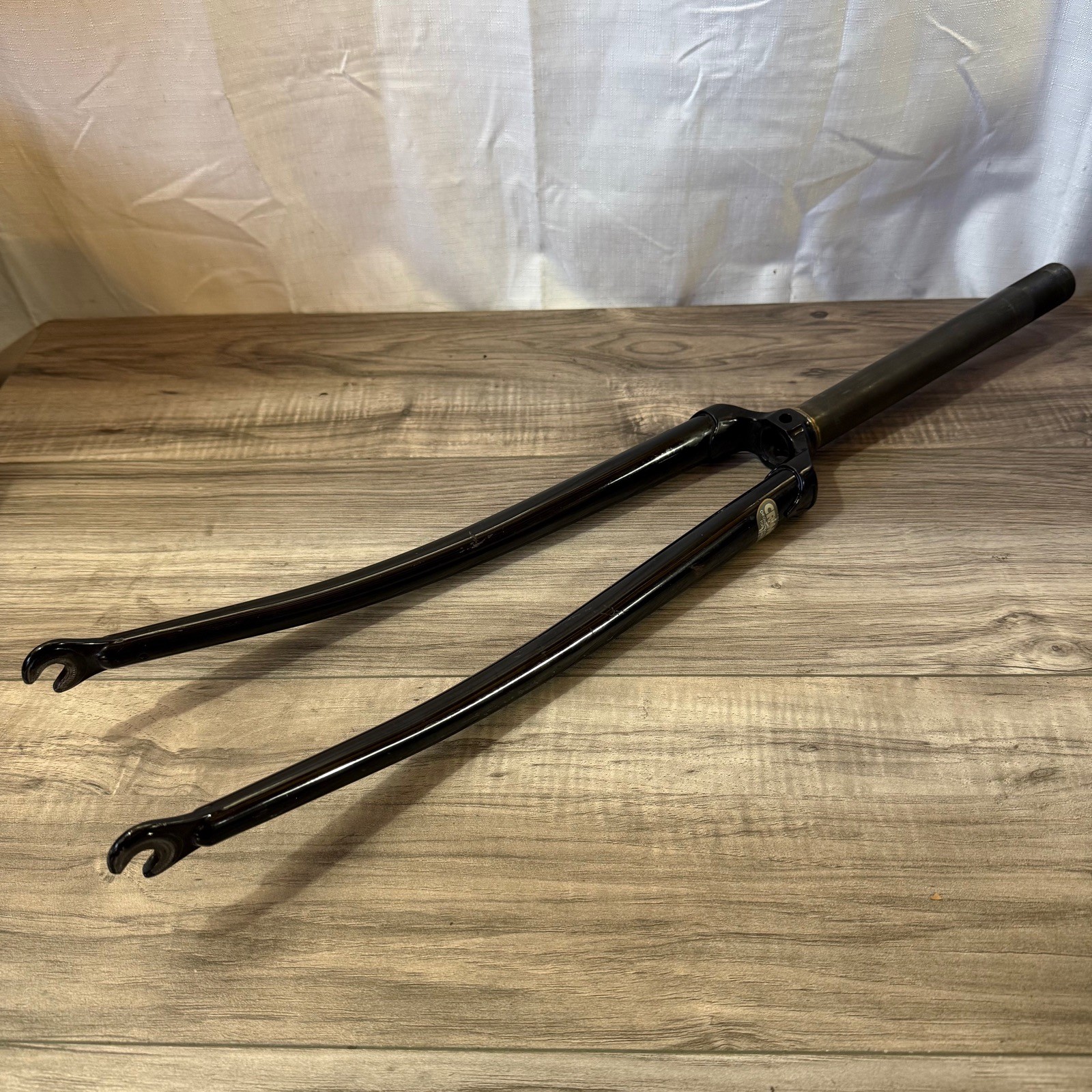 Trek Chromoly Road Fork 700C 1-inch Threaded 220mm Steerer Lugged Crown Black