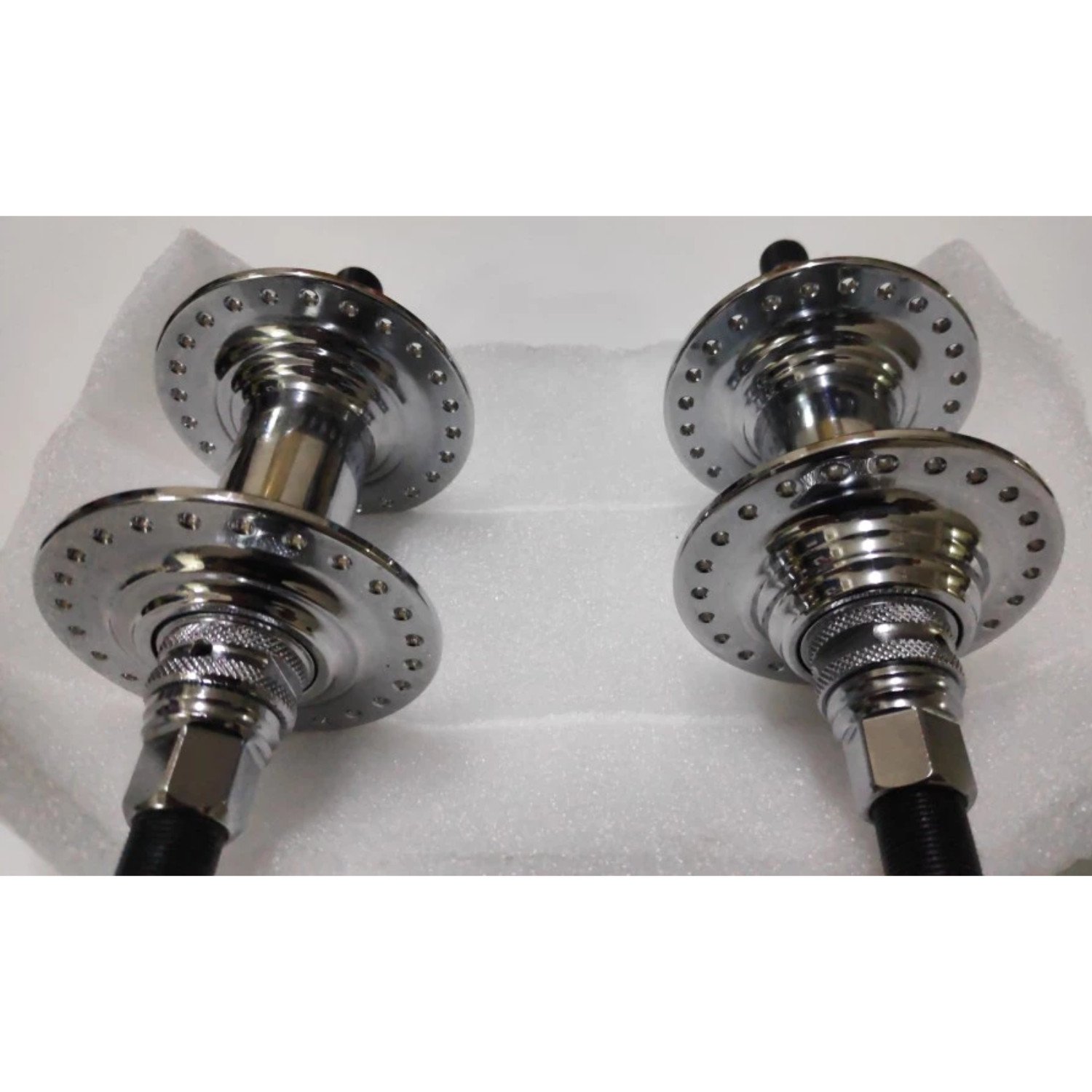 BMX NOS Sunrace Chrome Hub 48 Holes Old School CP 14mm Cr-Mo Axle -FREE SHIPPING