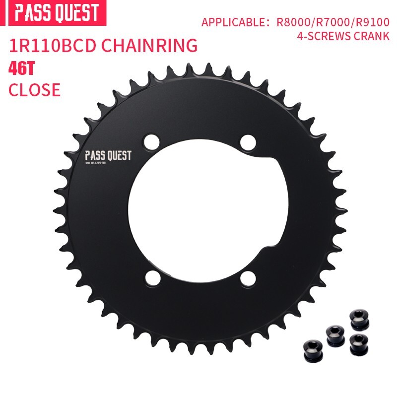 PASS QUEST 110BCD Road Bicycle Chainring Round For R7000 R8000 R9100 Crank