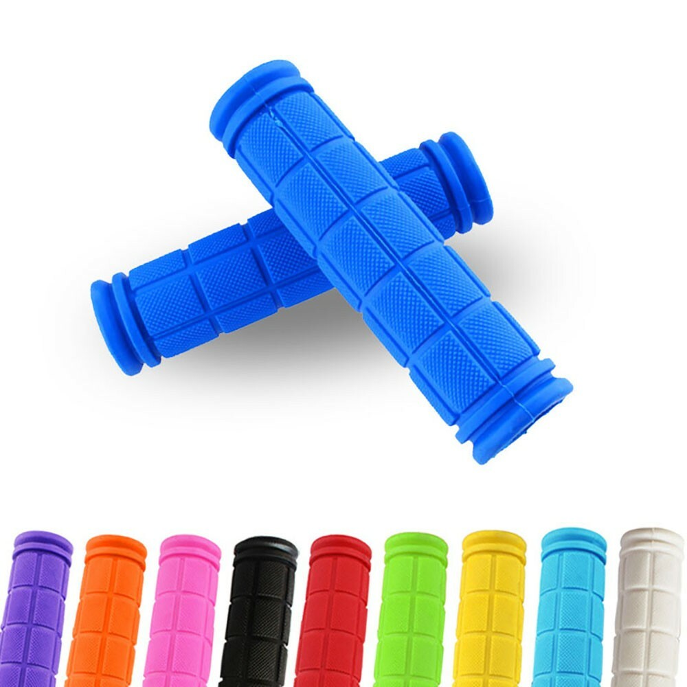 1 pair Bike Grips Handlebar Cover Mountain Foldable Non-Slip Rubber Scooters MTB