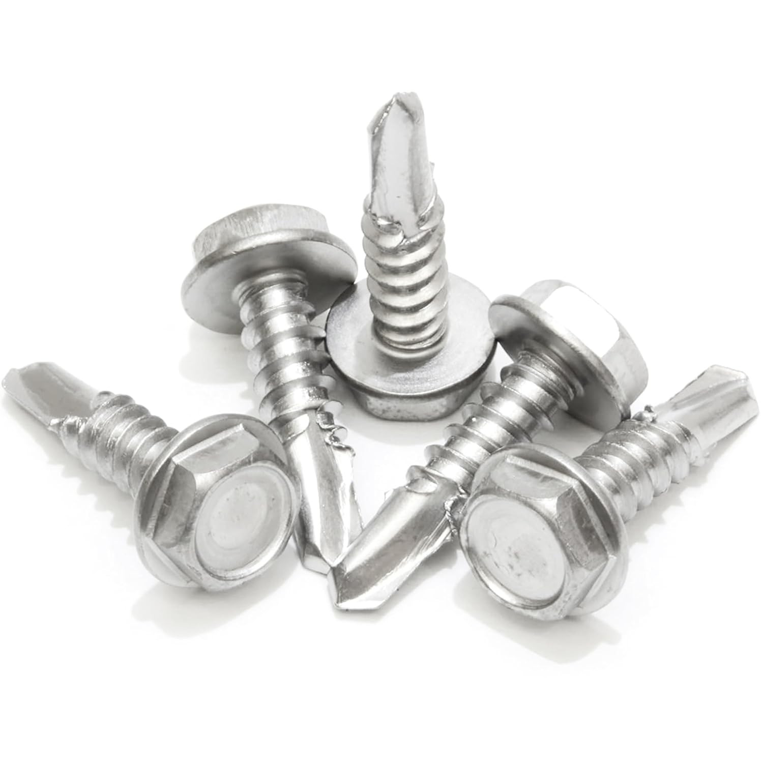 #8 X 1/2-Inch Stainless Steel TEK Screws – Pack of 100 Self Tapping Screws – Cor