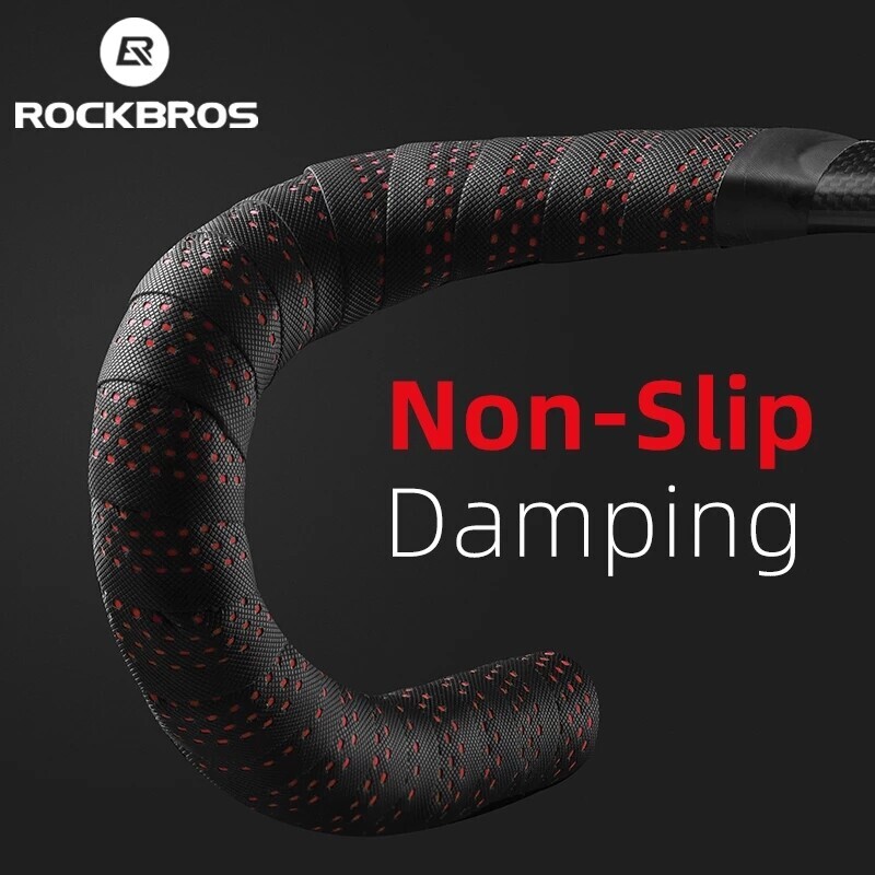 Rockbros Bike Handlebar Tape Bar Tapes Shockproof EndAnti-slip Wrap multi-colour