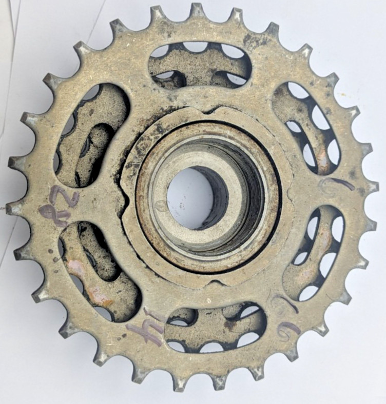 SUNTOUR PERFECT JAPAN 6 speed freewheel 14 TOOTH 28 TOOTH RATIO BK