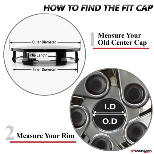4pcs 59mm(2.31in) Wheel Center Caps Compatible with Prius 2015 Forester Black