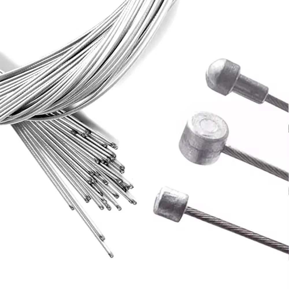 2Pcs Bike Shift Cable Brake Wire for MTB Road Bike Brake Inner Cable Front Rear