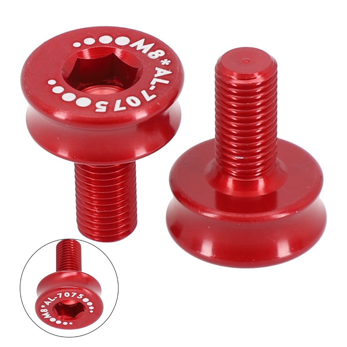 2x MTB Bicycle Bike Crankset Crank Part Bottom Bracket Dust Proof Cover Cap Bolt