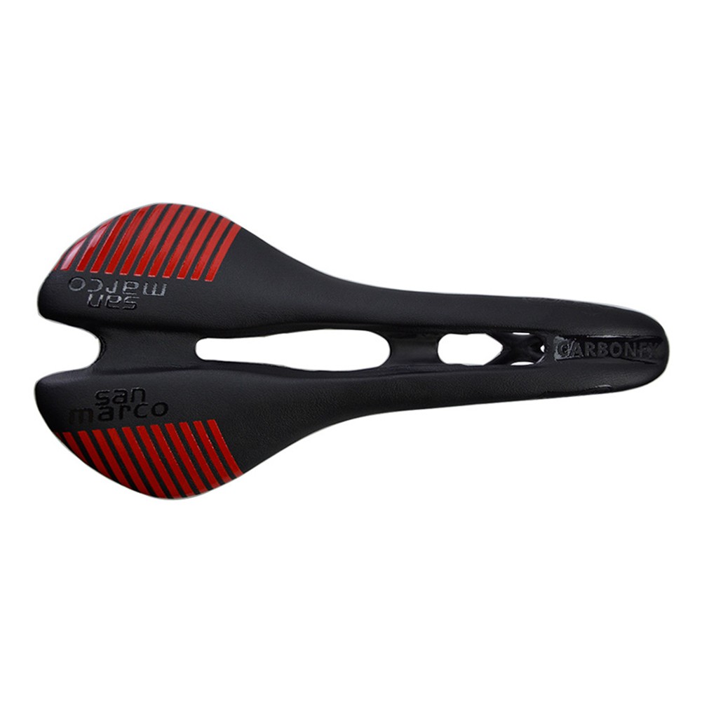 Carbon PV leather Hollow Seat Saddle 278*130mm for MTB Bike Road Bicycle Racing