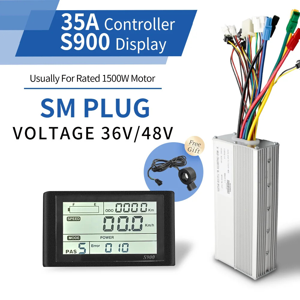 E-bike Controller and Display 36/48/52V 250-1500w Electric Bicycle Conversie Kit