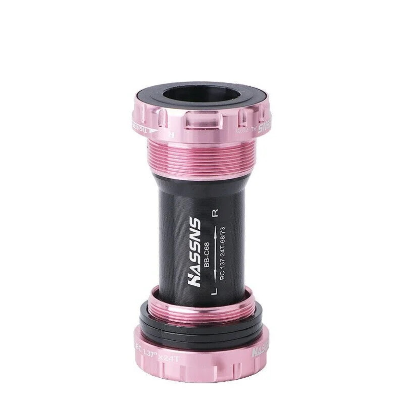 HASSNS BB52 BSA Threaded Bottom Bracket 68/73mm Hollow Crank Bike BB Bearing