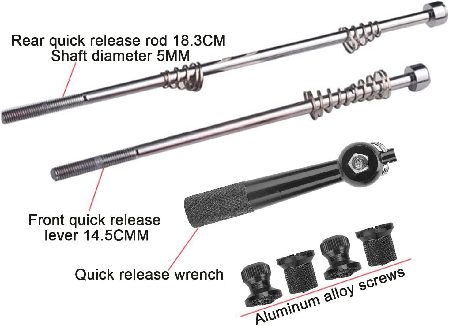 Aluminum Alloy Road Bike Anti Theft Quick Release Secure Lock Skewers Set Cyc…