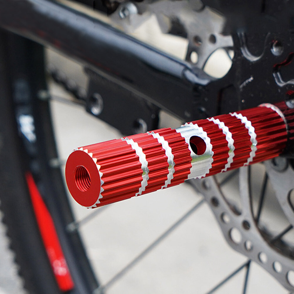 1 Pair Multi-color Fixie BMX Bike Pegs Kid Alloy Stunt Front Rear Foot Pegs Axle