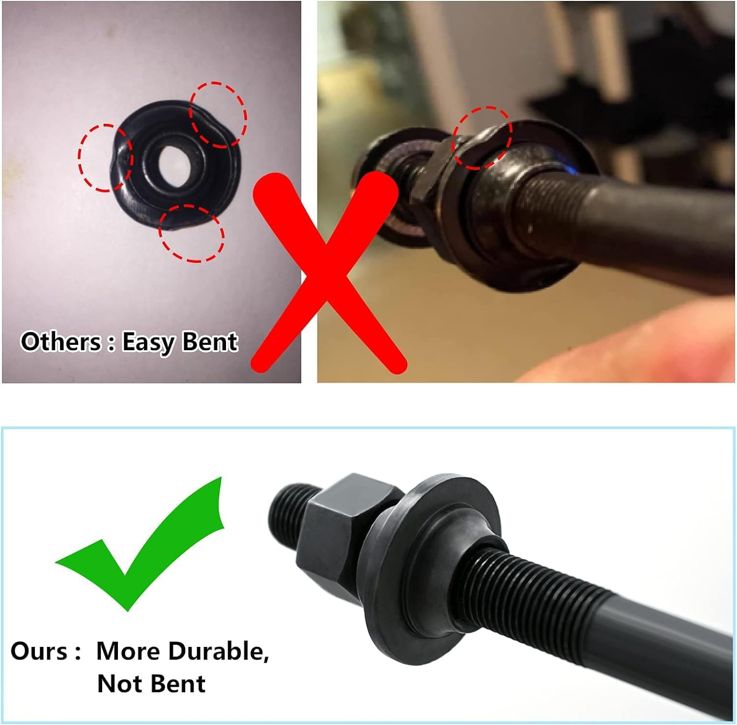 MTB Quick Release Bicycle Hub, Road Mountain Bike Front & Rear Axle Hollow Shaft