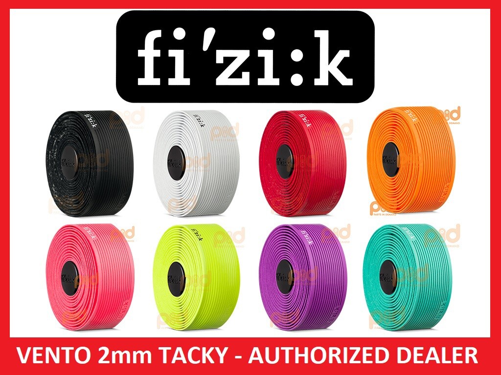 Fizik Vento Superlight Microtex Tacky 2mm Handle Bar Tape Black Orange Celeste