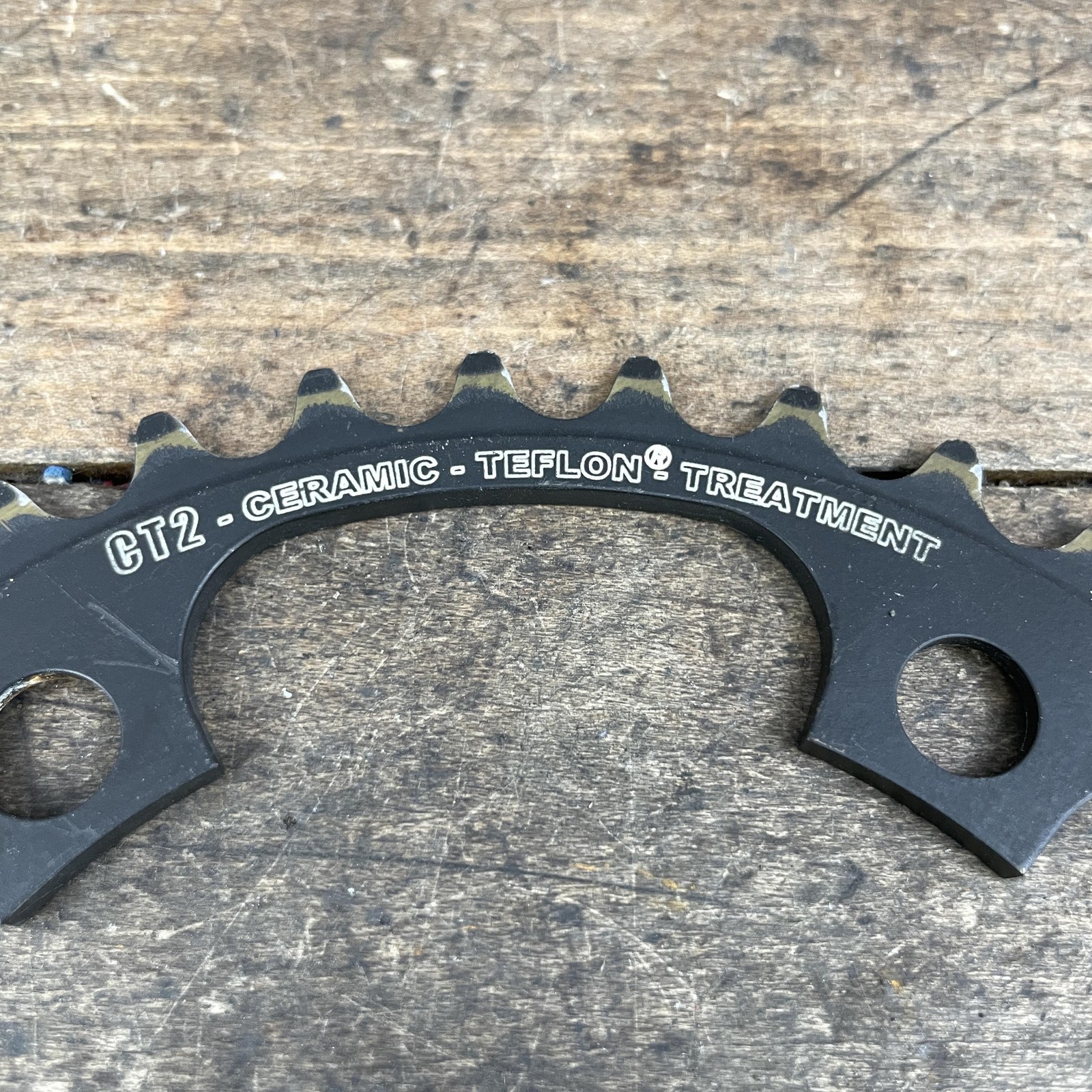 Vintage Stronglight CT2 36t Chainring Ceramic Treatment 36 Tooth 110 BCD 9s 10s