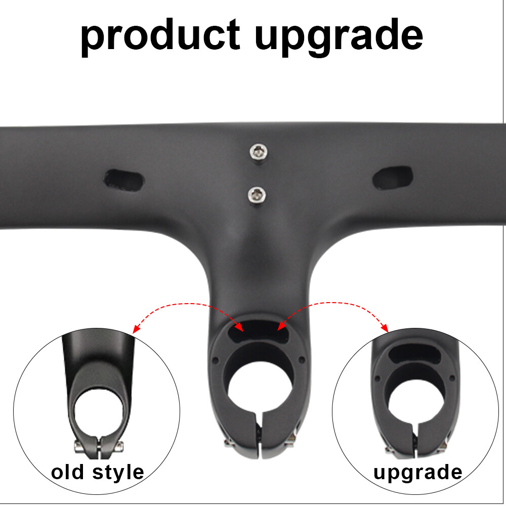 400/420/440mm Integrated Handlebar Stem Carbon Road Bicycle Drop Bar for Cycling