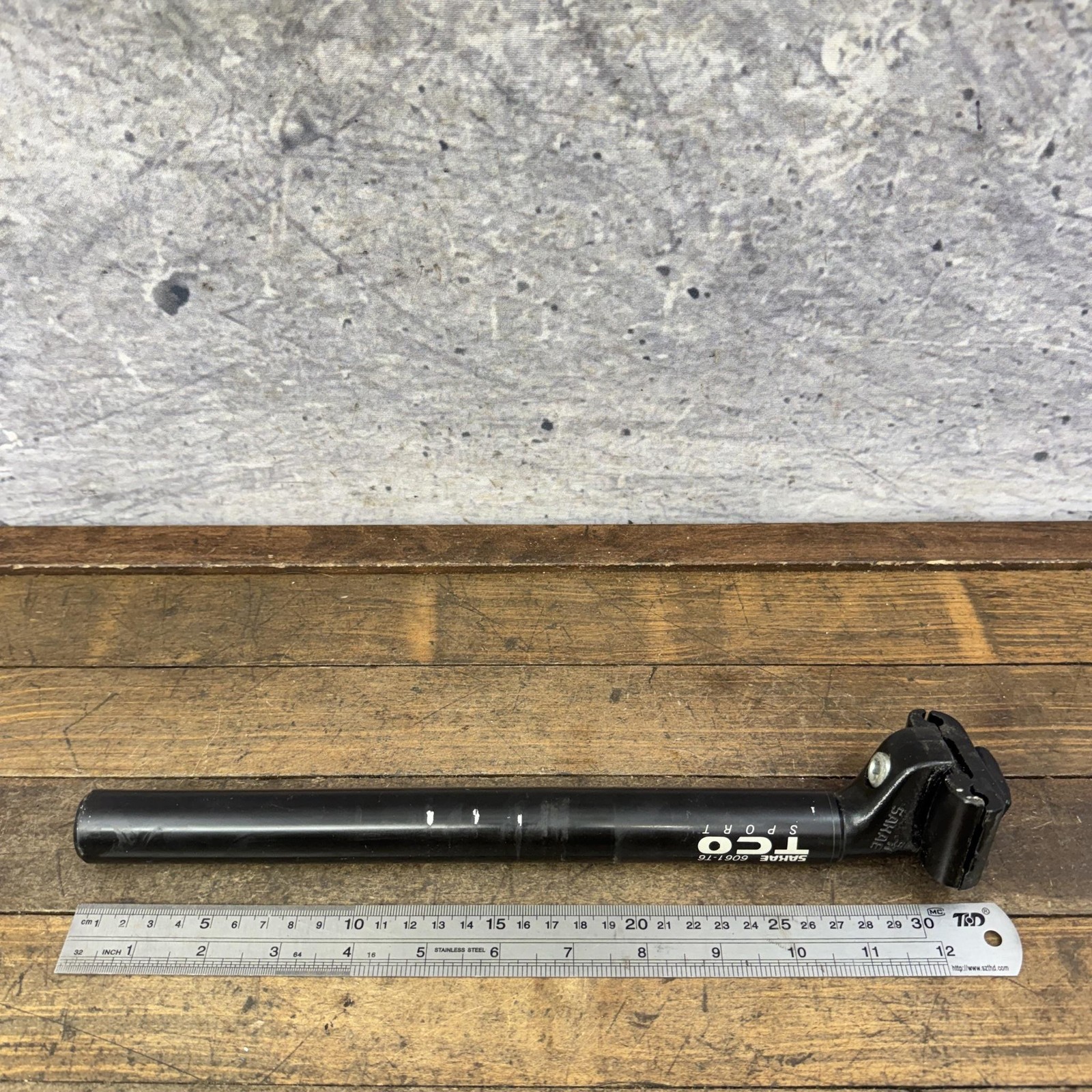 Vintage Sakae TCO Sport Seatpost 26.8 mm Black Alloy Tall Cool One MTB Bike 90s