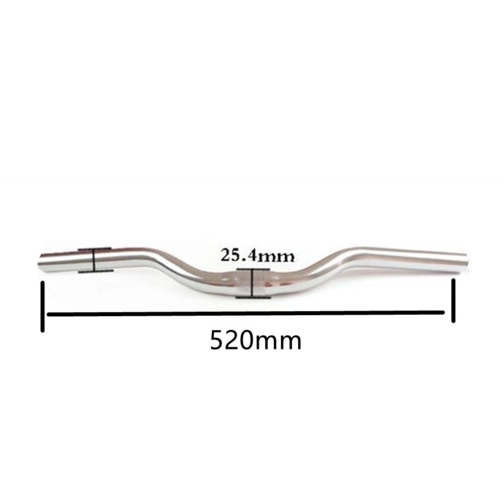 Bicycle Riser Handlebar Aluminum Alloy Mountain Bike Handlebars 25.4*480-580mm