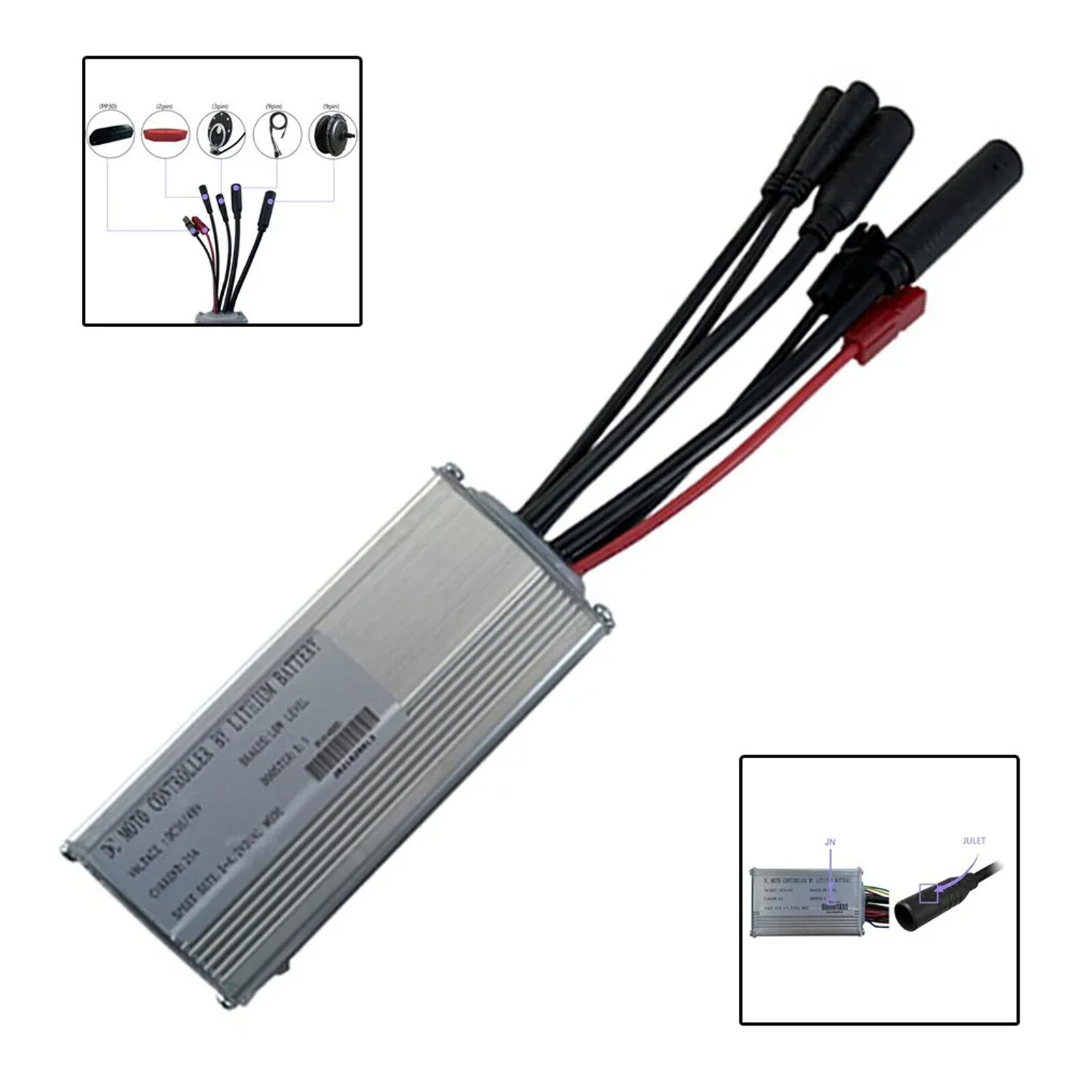 JN 25A 36V/48V 500W/750W Waterproof Controller Brushless Hub Motor For E-bike