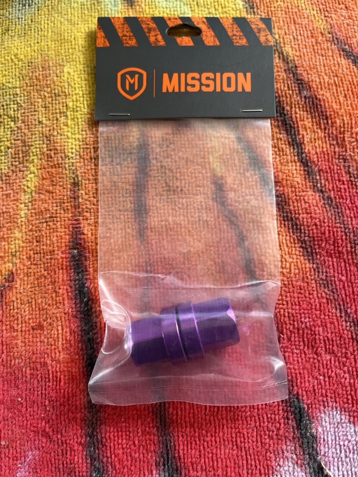 MISSION-Alloy 14mm “PURPLE” ⚡️BMX⚡️ Axle 🥜NUTZ🥜…(SOLD AS PAIR)🔥⚡️🔥