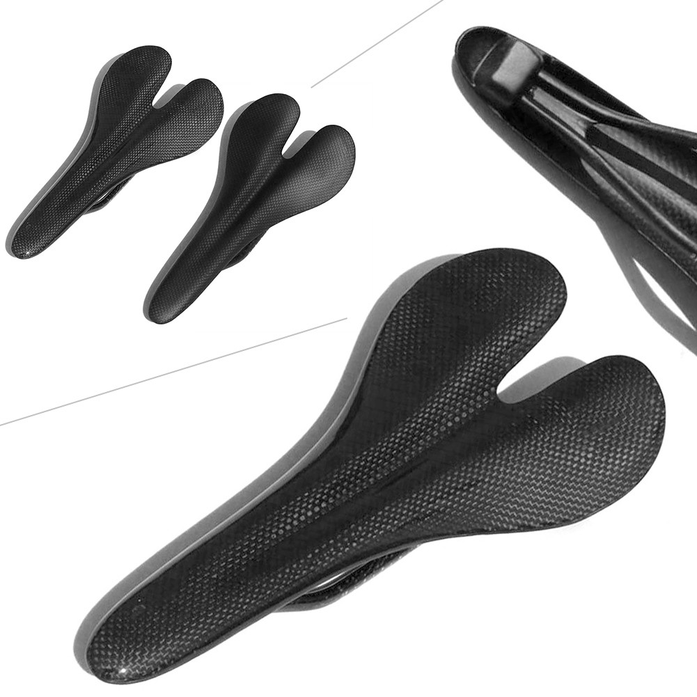 Full Carbon Fiber Cycling MTB Saddle Road Bike Bicycle Seat Saddles Cushion Pad