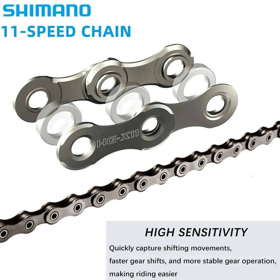 Shimano HG701 11-Speed Chain Ultegra / Deore XT – 116 Links for Road & MTB E-Bik