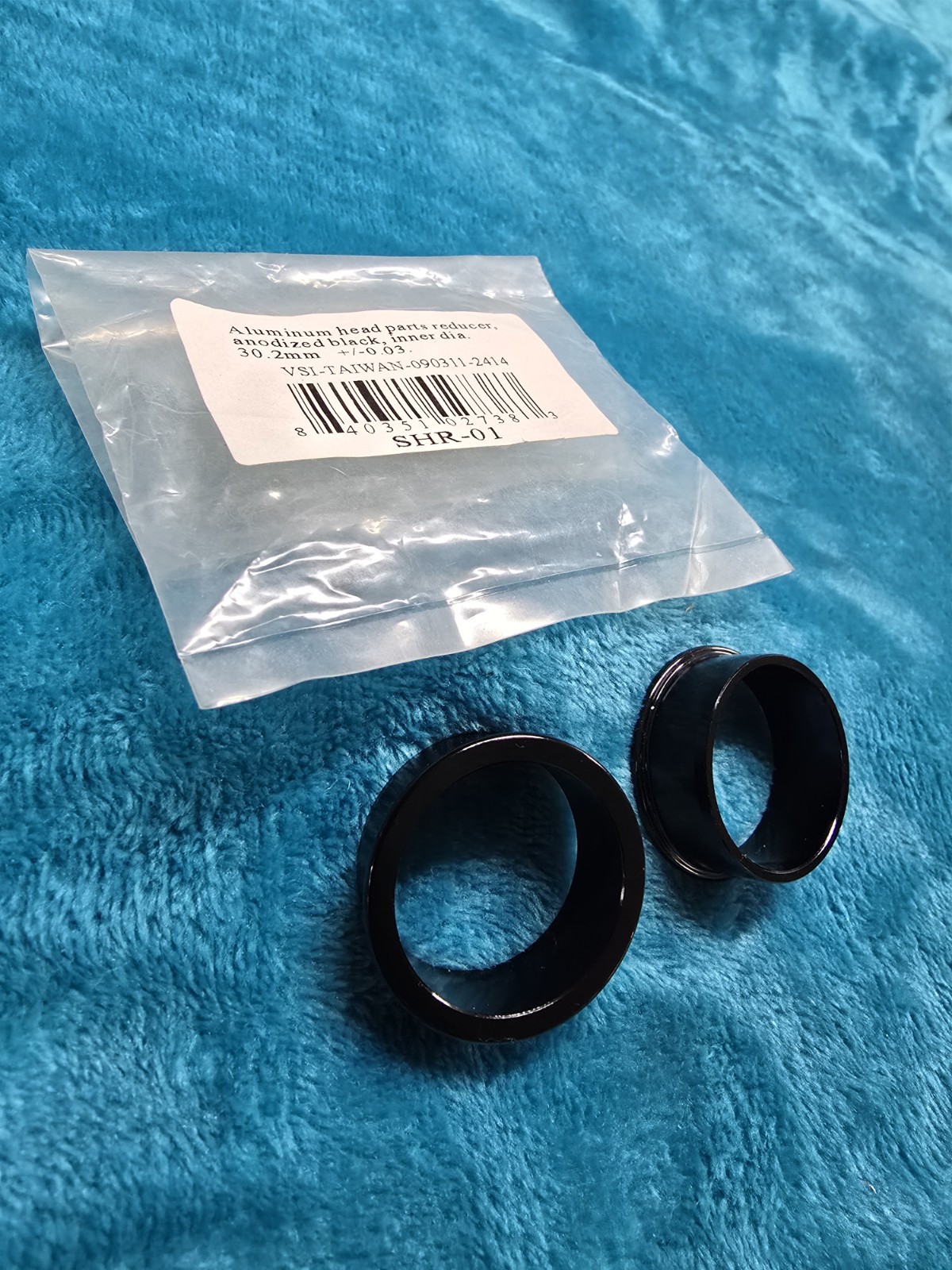 Aluminum Headset Reducer 1-1/8″ to 1″ Old Vintage 1 1/8 in to 1” Mtb Road Black