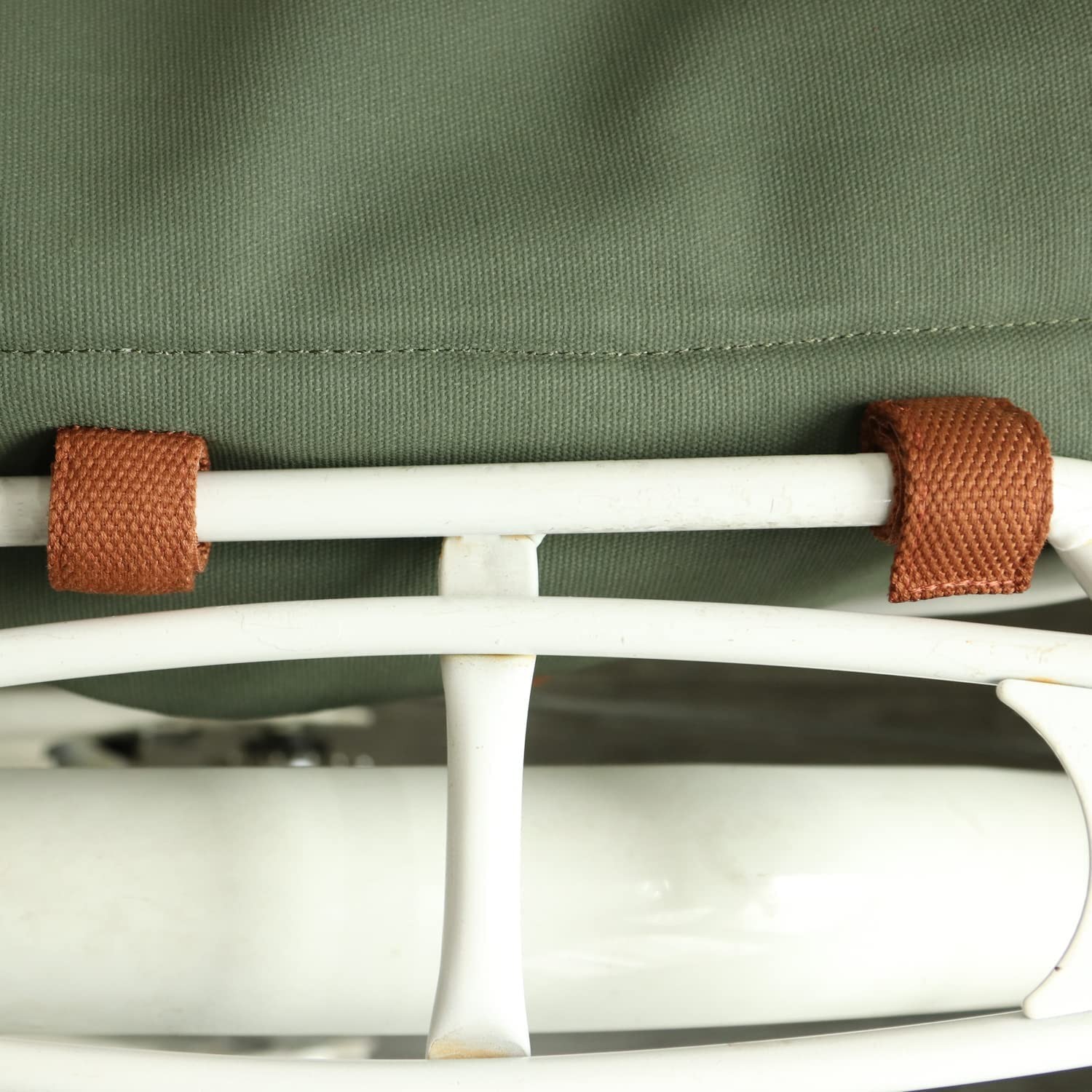 TOURBON Canvas Bike Bags Rear Rack Roll-up Bicycle Panniers Waterproof Green