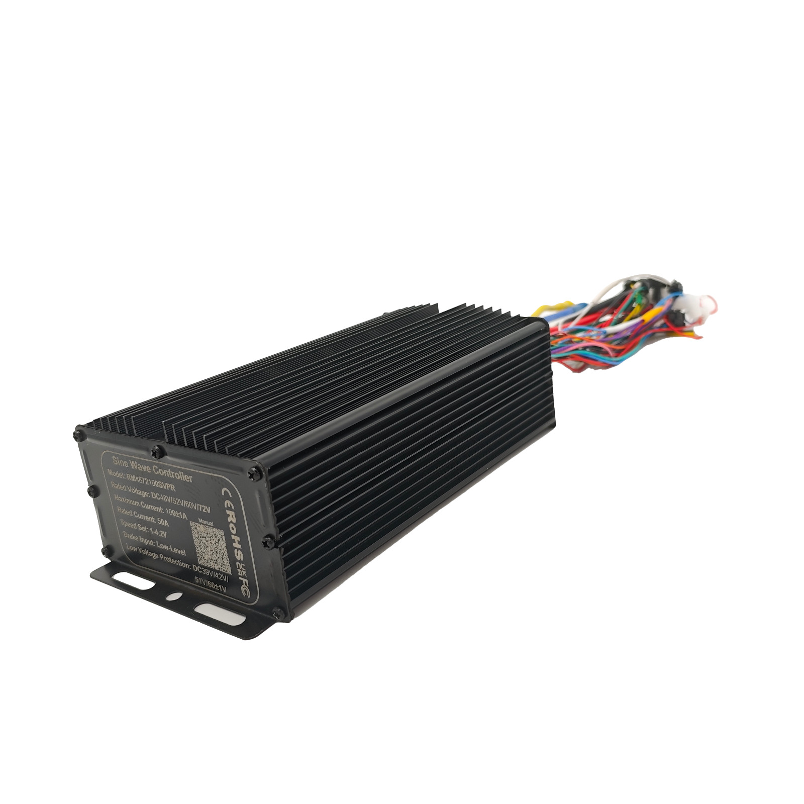 Electric Bike 48V/52V/60V/72V 3000W-5000W 100A Sine Wave Controller with display