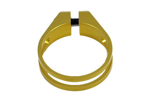 OMNI Racer WORLD’s LIGHTEST Alloy Seatpost Clamp 9 grams: 34.9-35mm GOLD